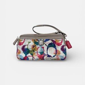Coach Multicolor Patterned Wristlet